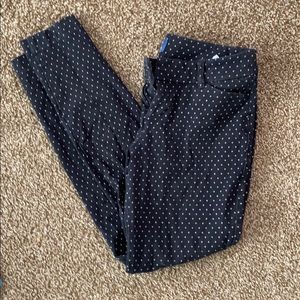 old navy polka dotted pixie pants size 6